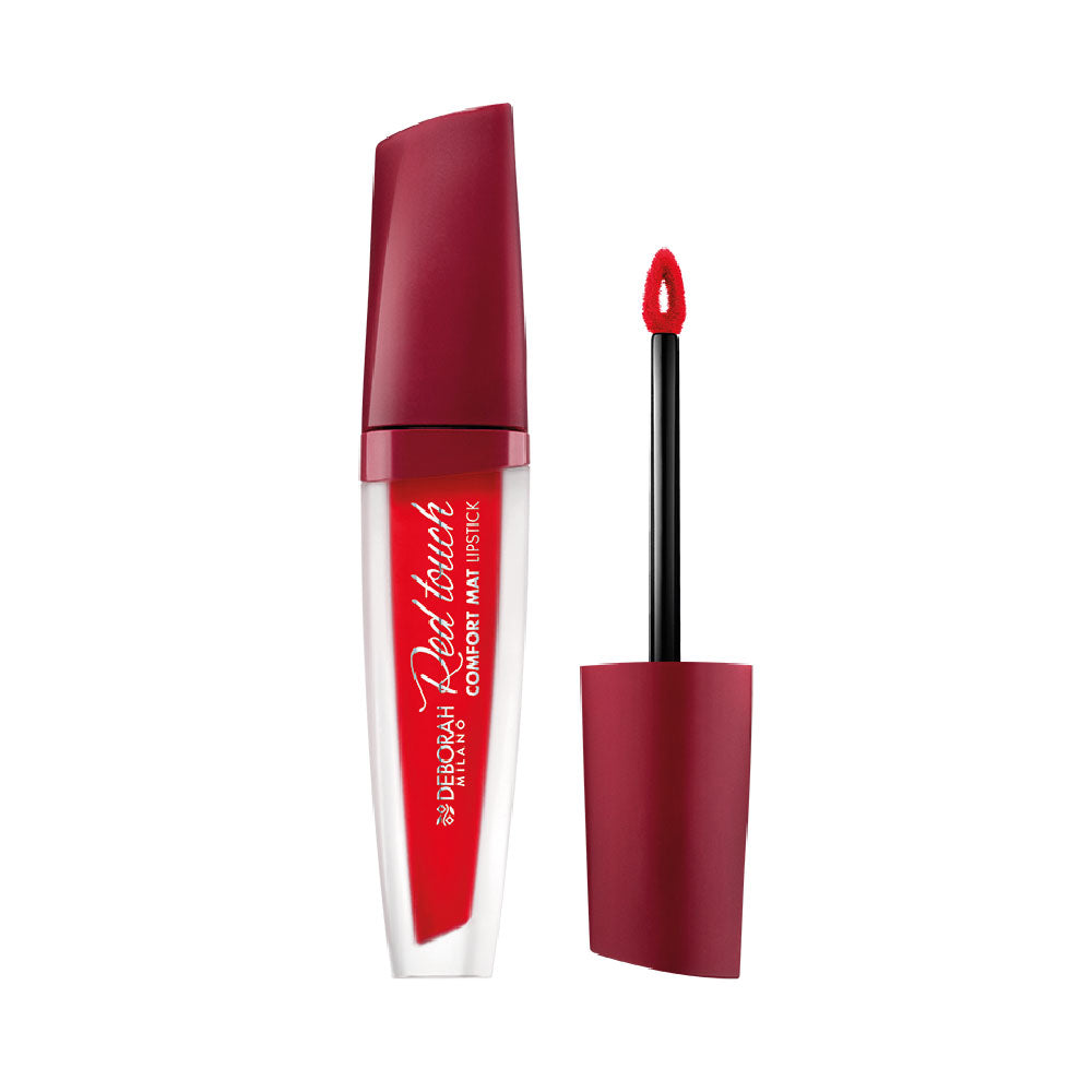 Rossetto liquido lunga tenuta effetto velluto red Touch Deorah Milano numero 06