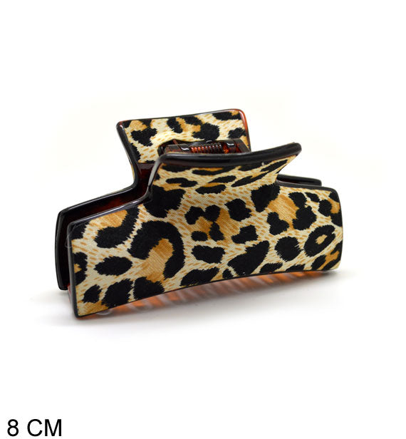 pinza per capelli leopardata