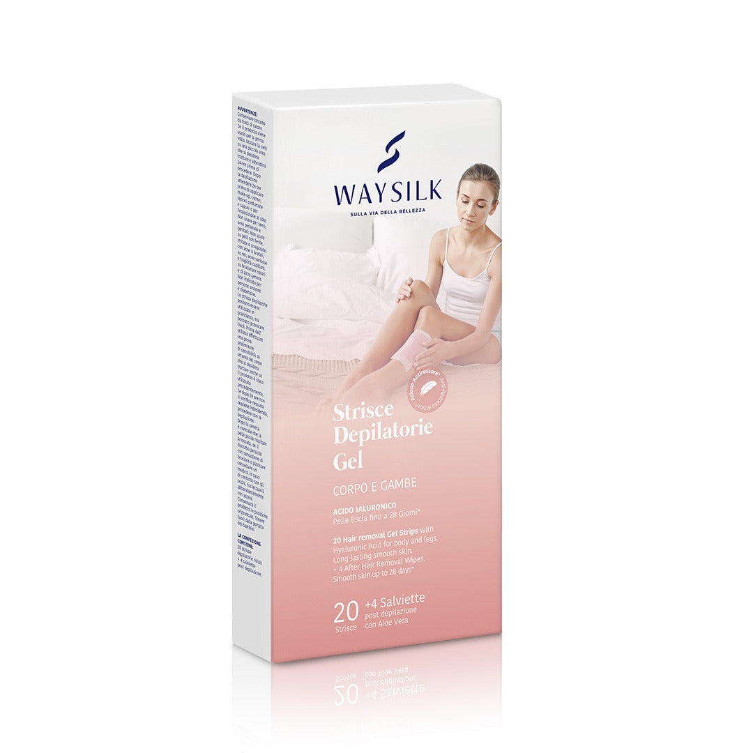 Waysilk Strisce Depilatorie Gel Corpo e Gambe 20 Pezzi