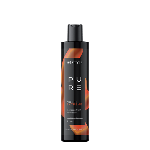 Shampoo per capelli secchie aridi pure nutri abstyle 300 ml
