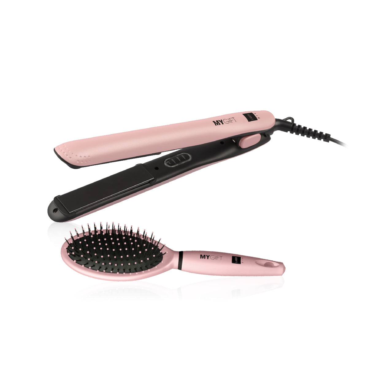 Labor My Gift Kit Piastra Professionale e Spazzola per Capelli Vari Colori