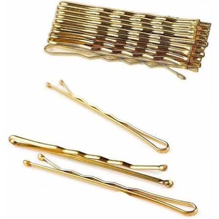 mollette ondulate biondo oro 5 cm pacco 24 pezzi