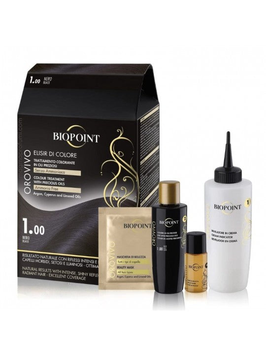 Biopoint Oro Vivo Elisir Di Colore Kit Per Capelli Senza Ammoniaca