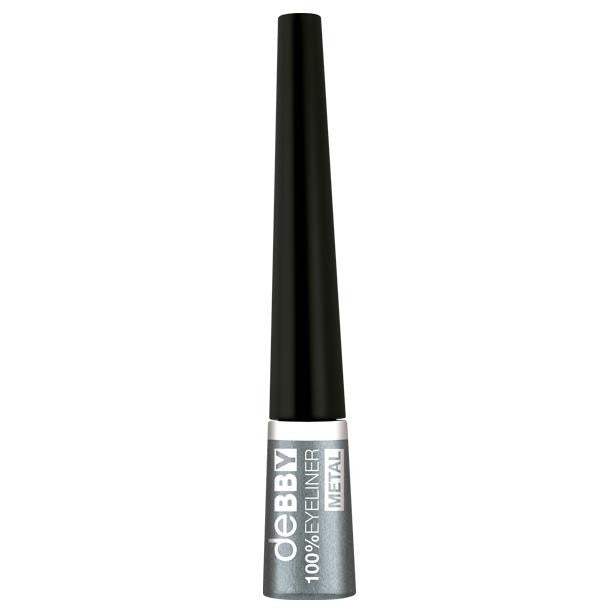 debby eyeliner liquido metal silver