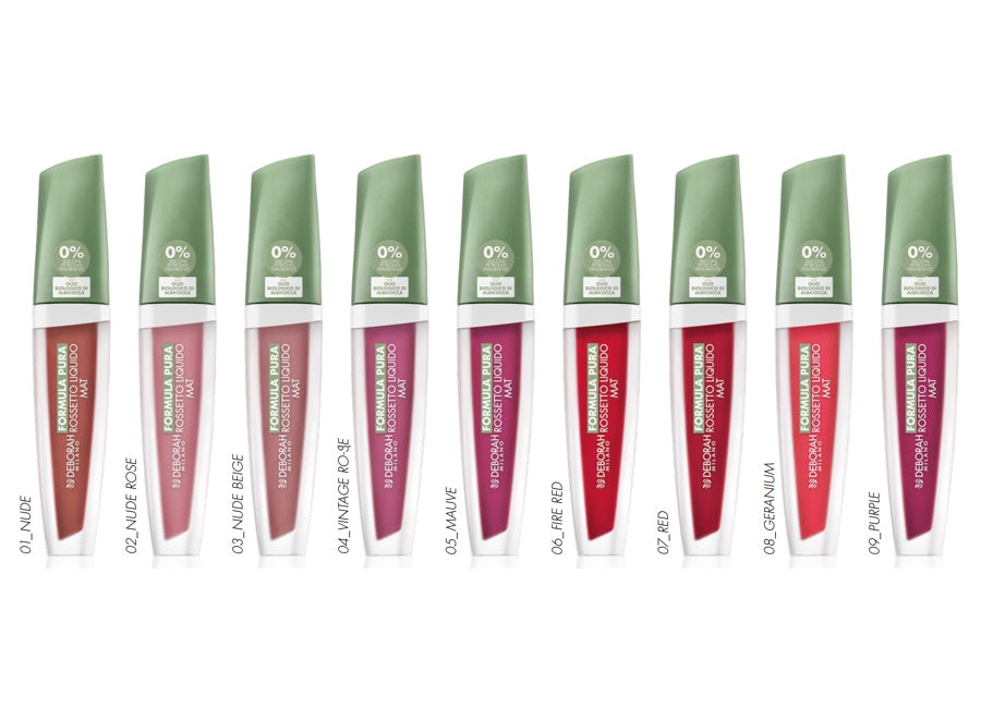 Rossetto Liquido effetto mat formula bio varie colorazioni