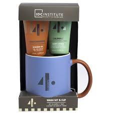 tazza idc line a elements uomo con crema corpo e gel doccia