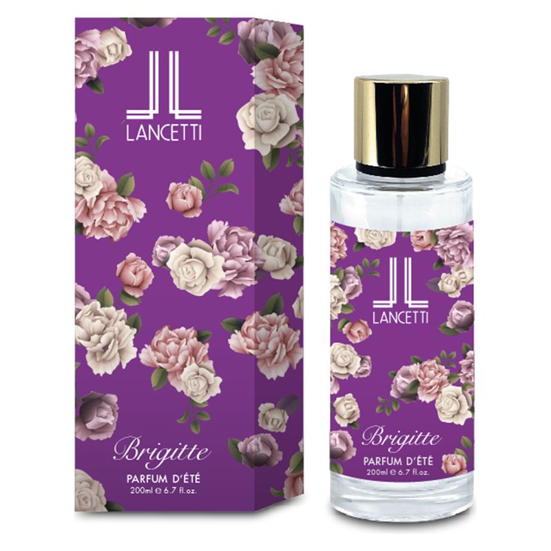 lancetti profumo donna brigitte 200 ml bottiglia viola