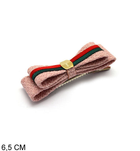 becco a fiocco rosa per capelli