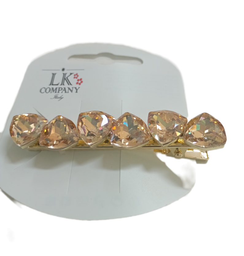 becco gioiello per acconciature 6 cm con 6 gemme