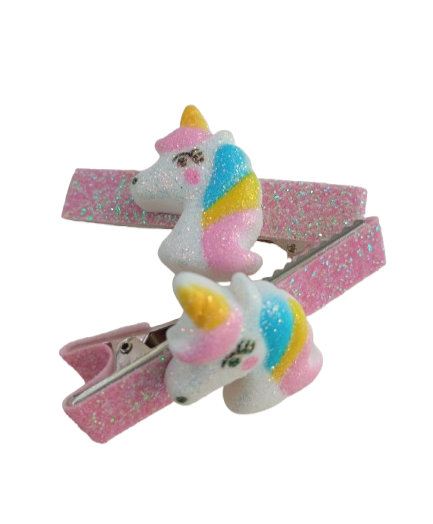 becco unicorno glitter rosa