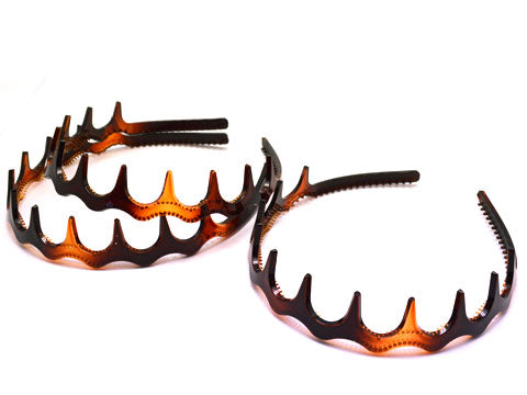cerchietto a punte castano look company