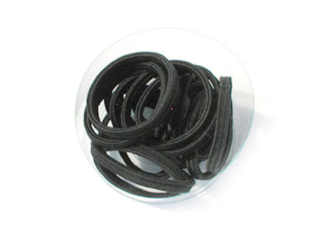 elastico nero piatto diametro 5 cm look company