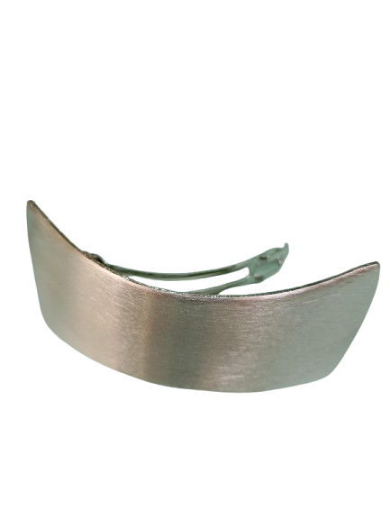 fermaglio capelli matallo satinato argento