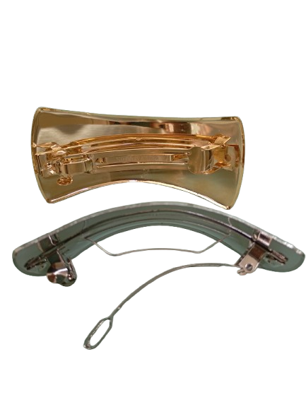 fermagli capelli metallo satinato