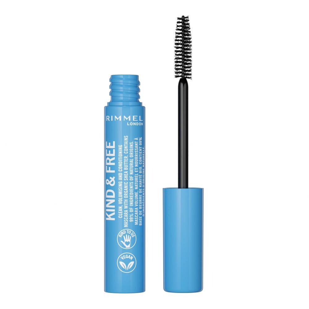 mascara vegano resistete all'acqua nero rimmel kind e free