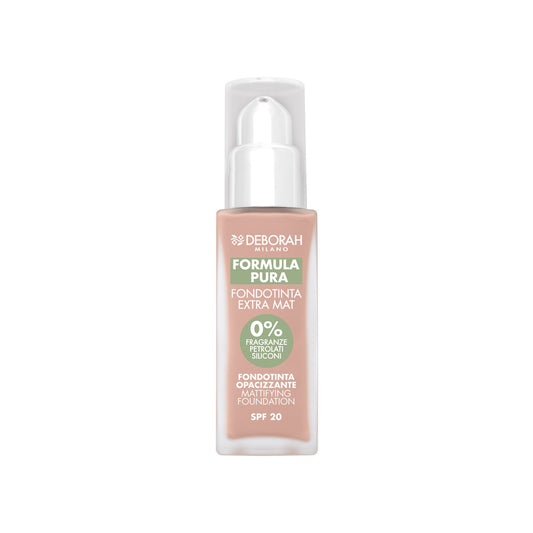Fondotinta bio formula pura extra matte di deborah Milano numero 1