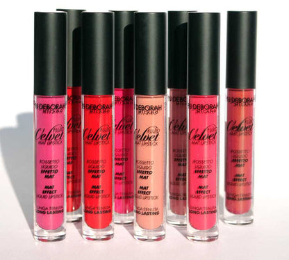 Rossetto liquido tinta labbra velvet Deborah Milano varie colorazioni