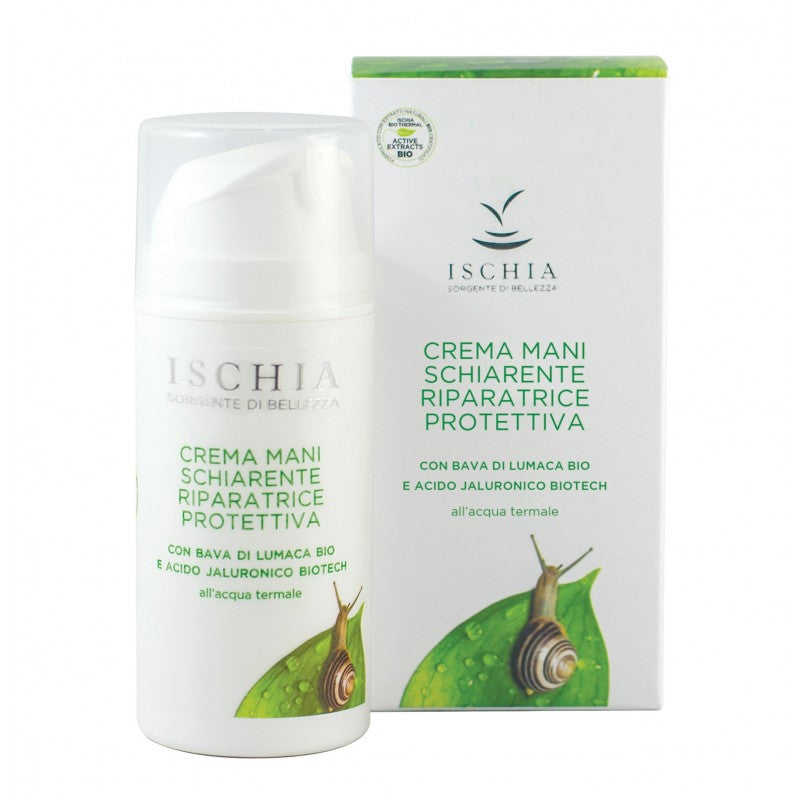 crema mani schiarente protettiva antirughe alla bava di lumaca 100 ml ischia