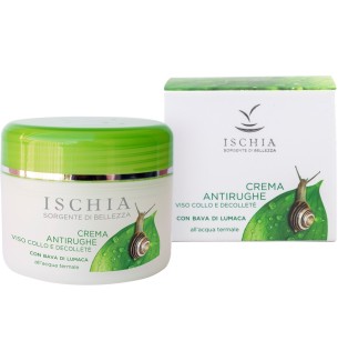 Crema viso e  décolletè antirughe bava di lumaca 100ml ischia sorgente di bellezza