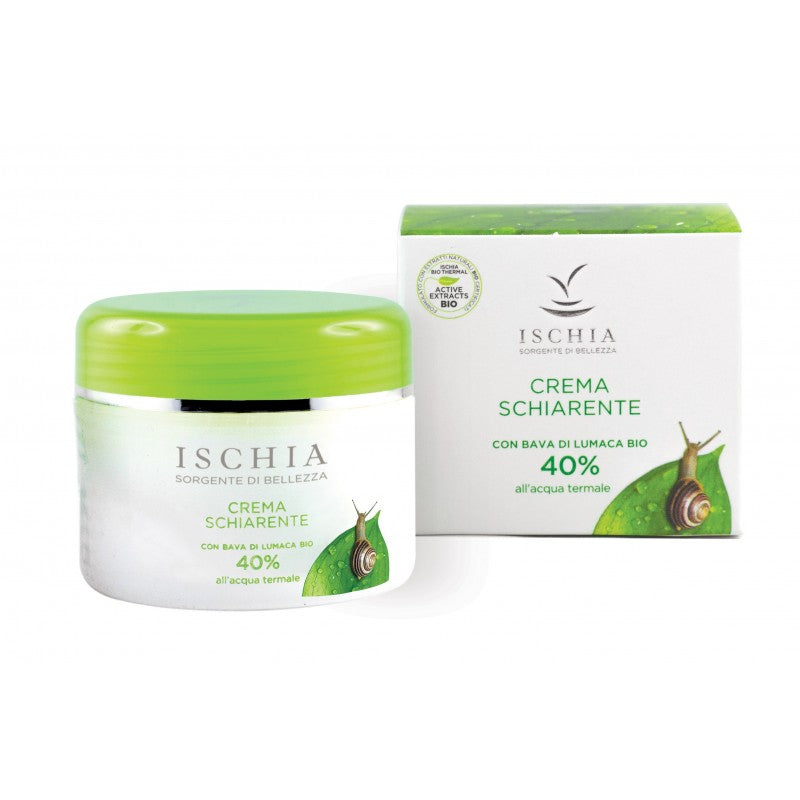 crema schiarente viso anti macchie bava di lumaca 50 ml ischia