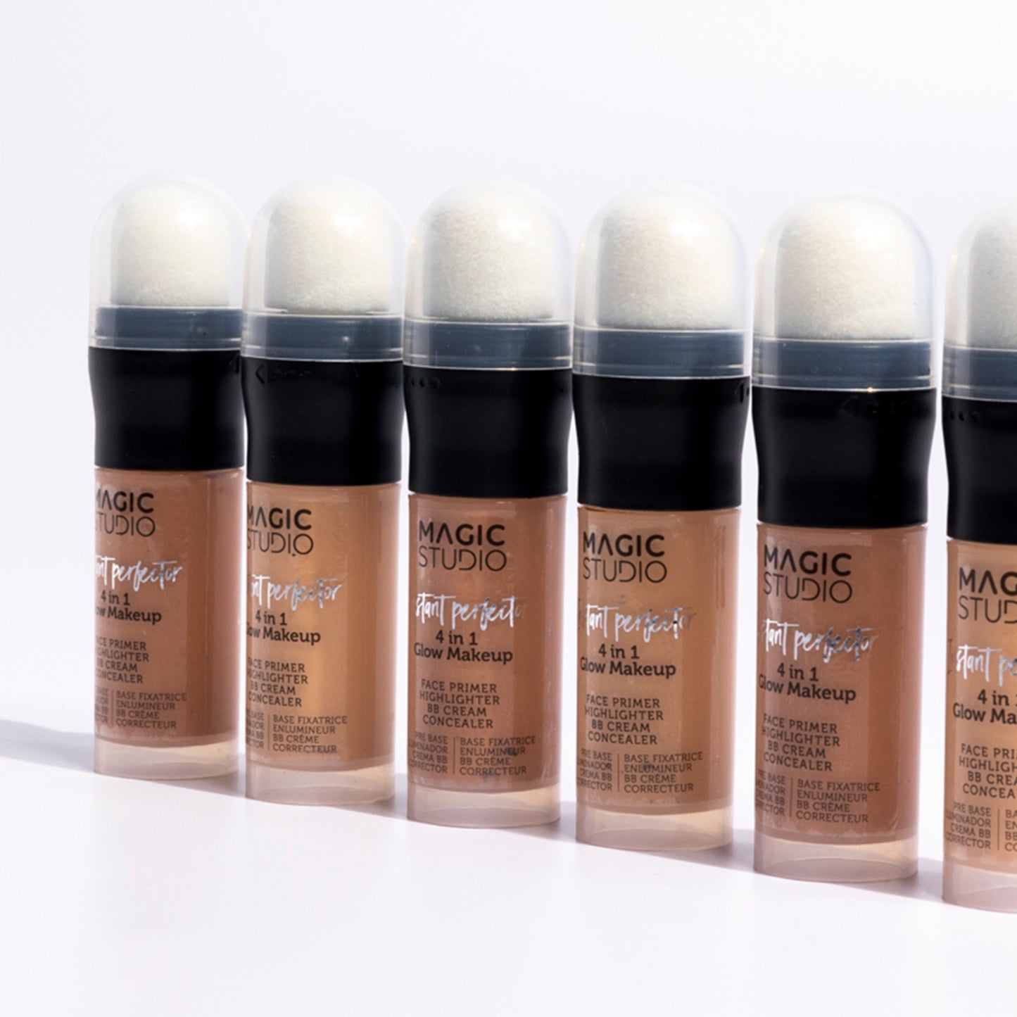 magic studio fondotinta perfezionatore 4 in 1 con bb cream, correttore, primer, illuminante