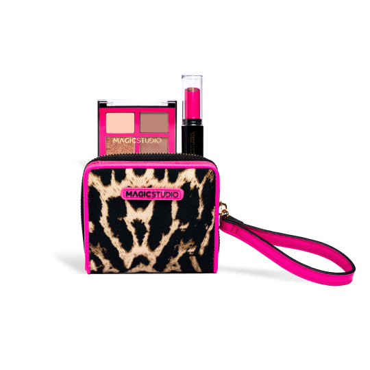 set 4 ombretti con rossetto e portafogli