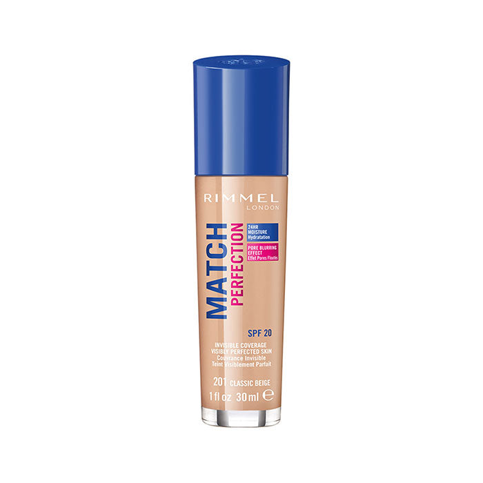fondotinta idratante rimmel match perfection numero 201