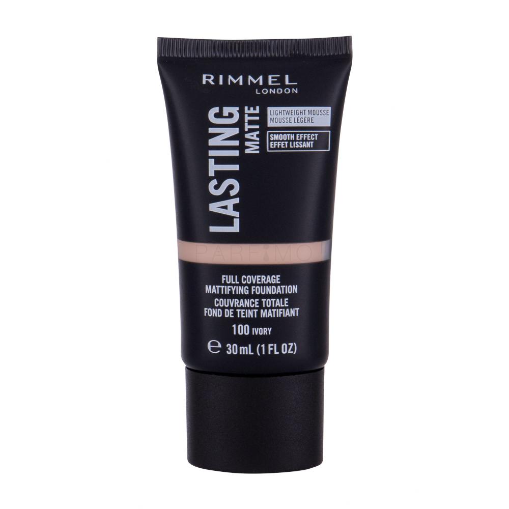 Fondotinta opaco per pelli grasse anti lucidità rimmel London Lasting matte 100