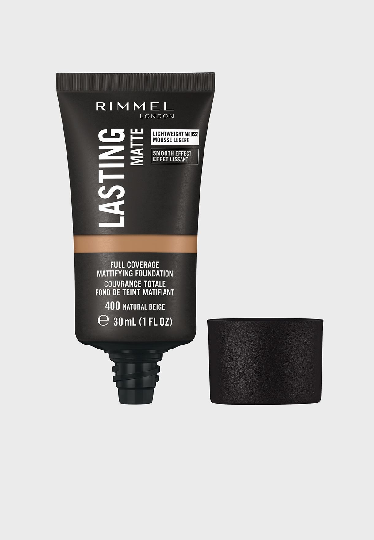 Fondotinta opaco per pelli grasse anti lucidità rimmel London Lasting matte 400