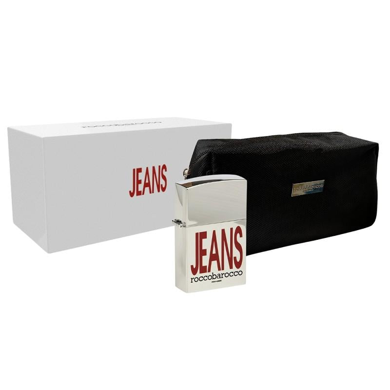 Roccobarocco Uomo Confezione Regalo jeans profumo e Beauty case