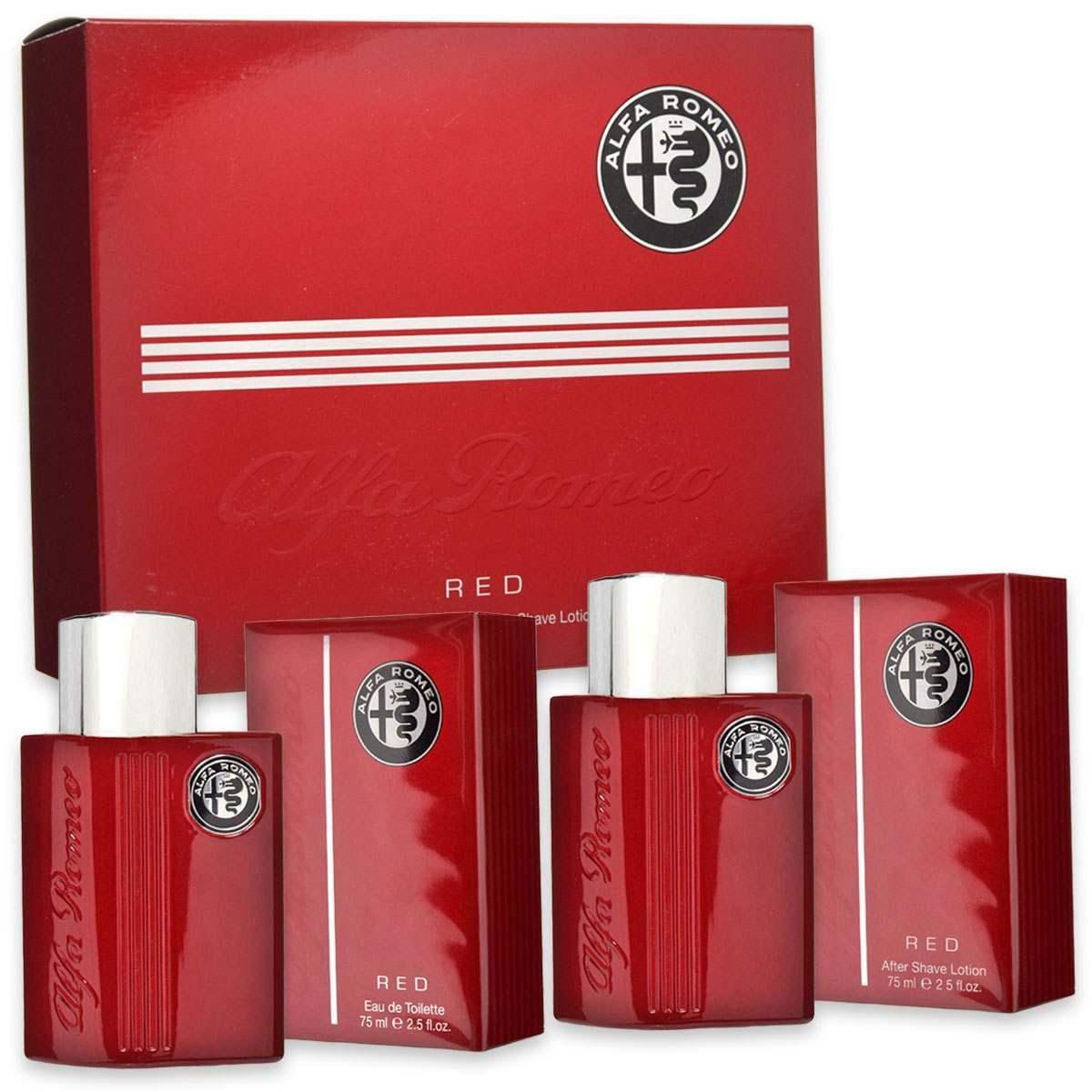 alfa romeo rosso uomo confezione regalo profumo e dopobarba in crema