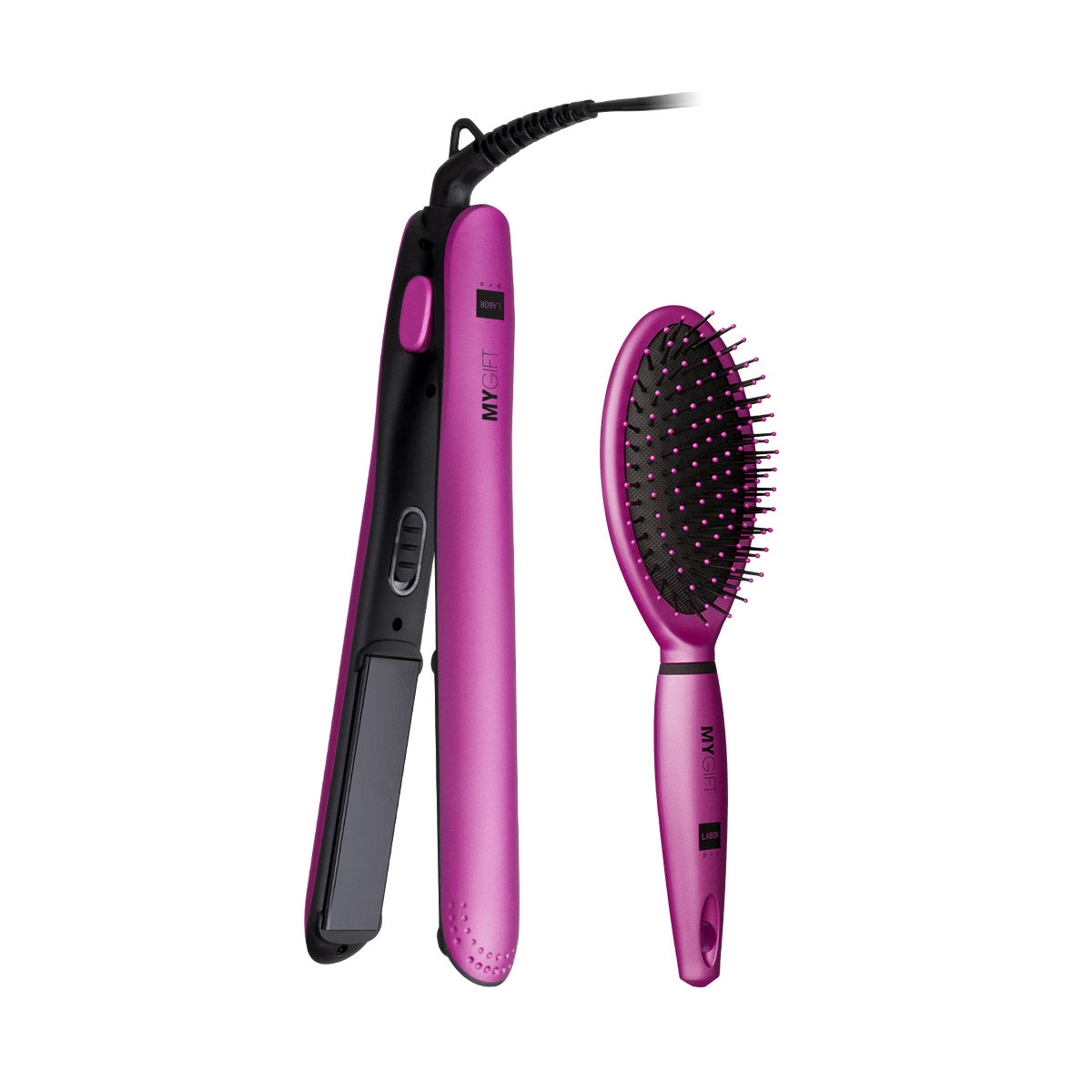 Labor My Gift Kit piastra professionale e spazzola per capelli