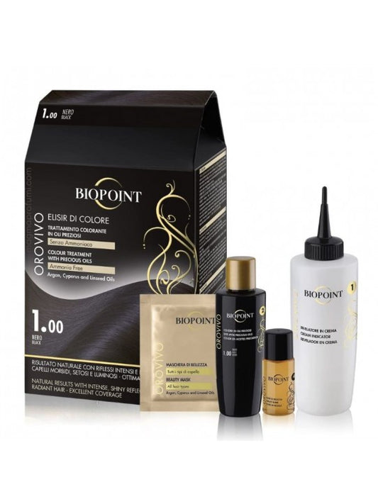 Biopoint Oro Vivo Elisir Di Colore Kit Per Capelli Senza Ammoniaca 