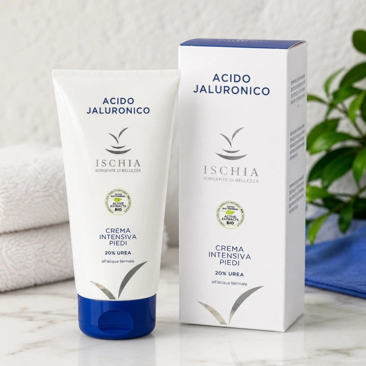 ischia crema intensiva piedi con acido jaluronico e 20% urea bio