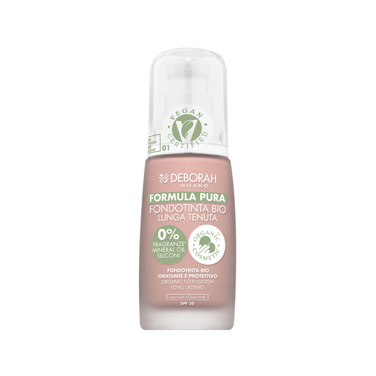 Fondotinta lunga tenuta bio formula pura Deborah Milano numero 1