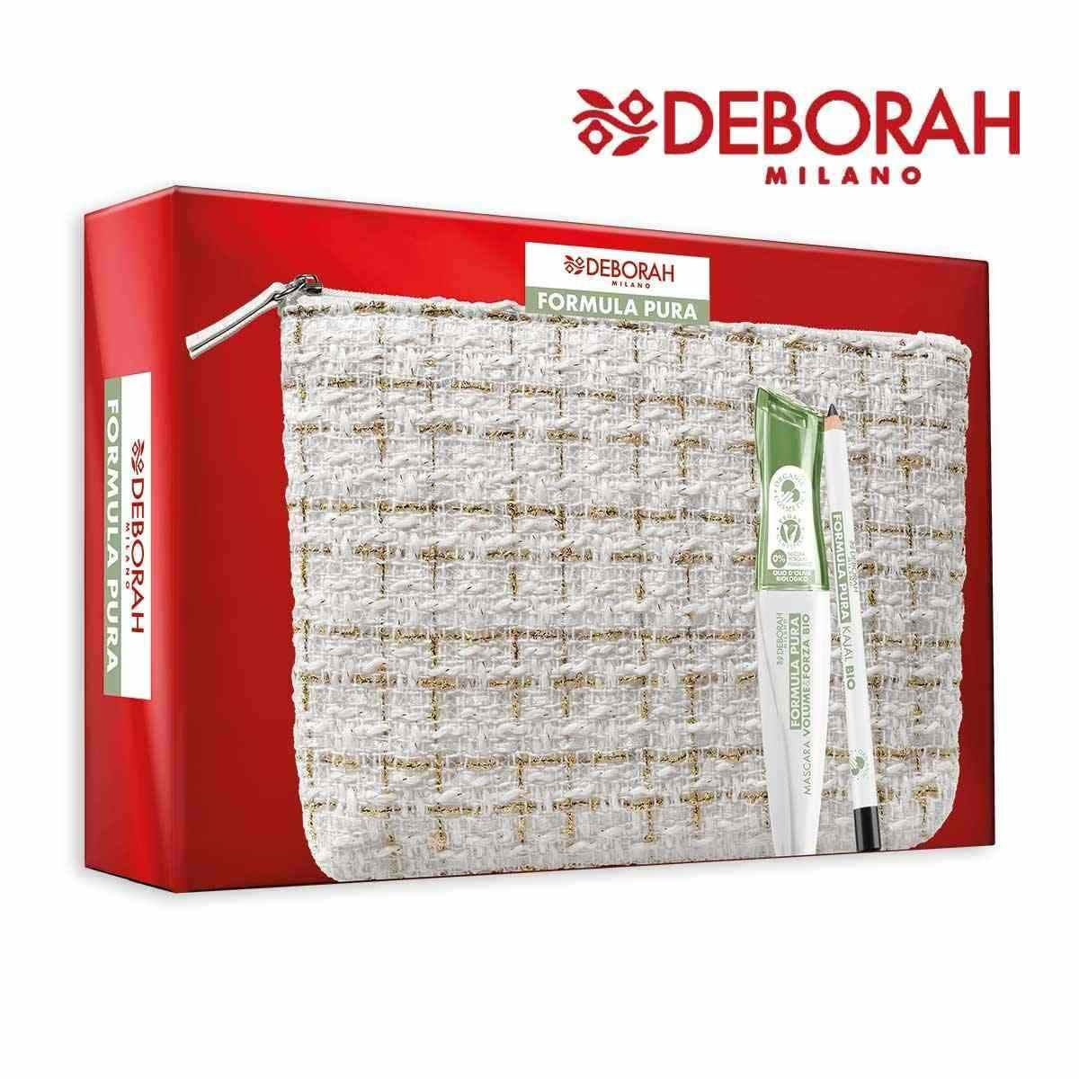 Deborah formula pura bio pochette con mascara e matita kajal