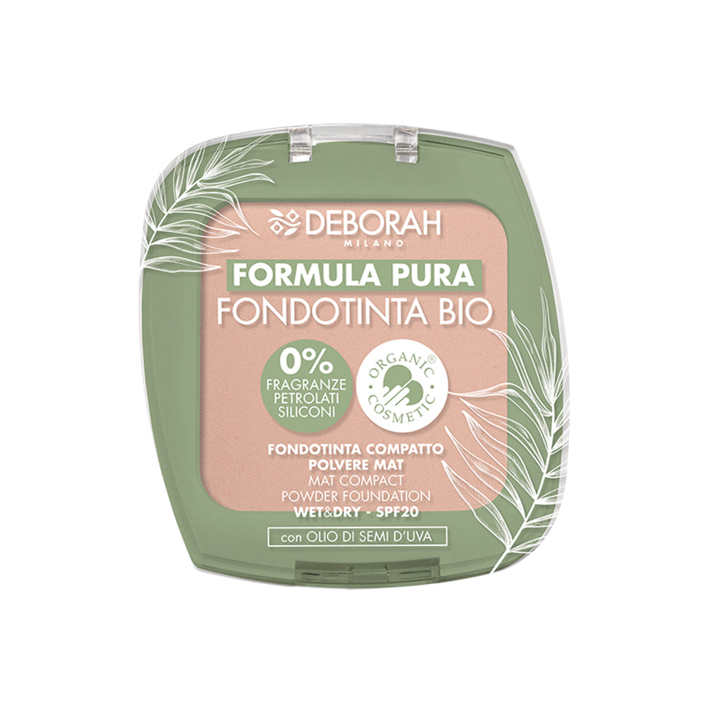 fondotinta compatto bio formula pura Deborah Milano numero 3