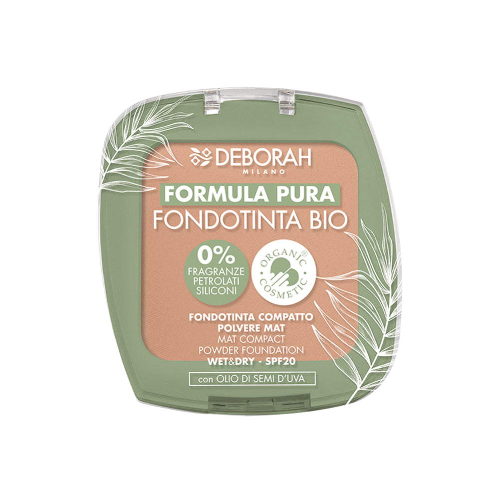 fondotinta compatto bio formula pura Deborah Milano numero 4