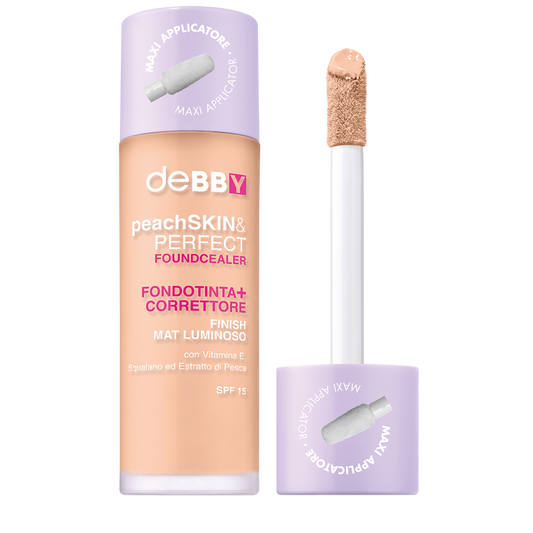 deby fondotinta e correttore pesca e vitamina E-01 naturale