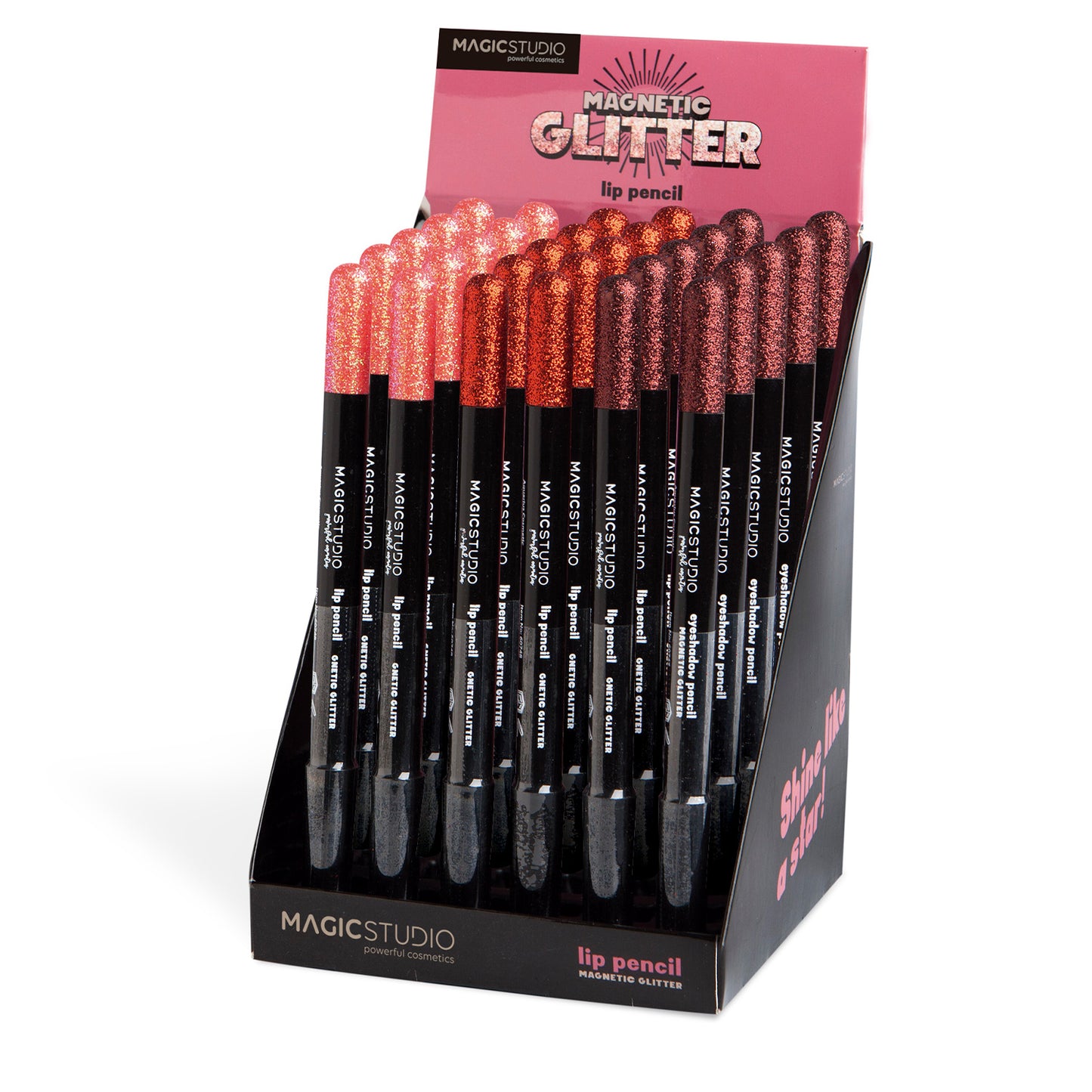 Magic Studio Matita Labbra Glitterata Maxi  Magnetic Glitter Varie Colorazioni