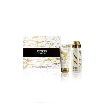 iceberg twice gold uomo confezione regalo con eau de toilette e gel doccia