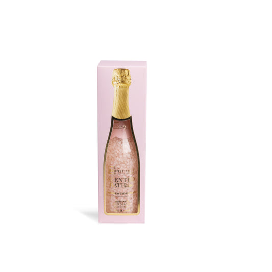 sali da bagno in bottiglia champagne