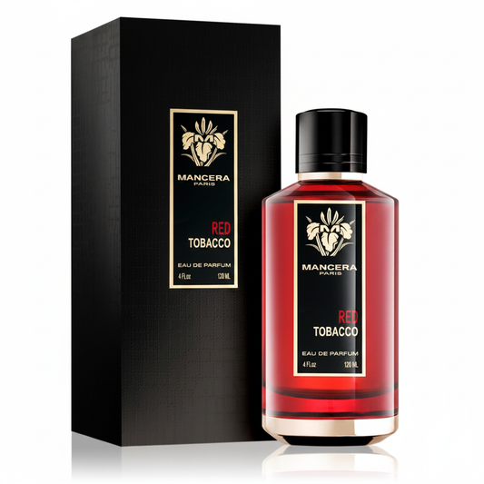 Mancera Paris Red Tobacco Eau de Parfum 120ml - sfondo bianco