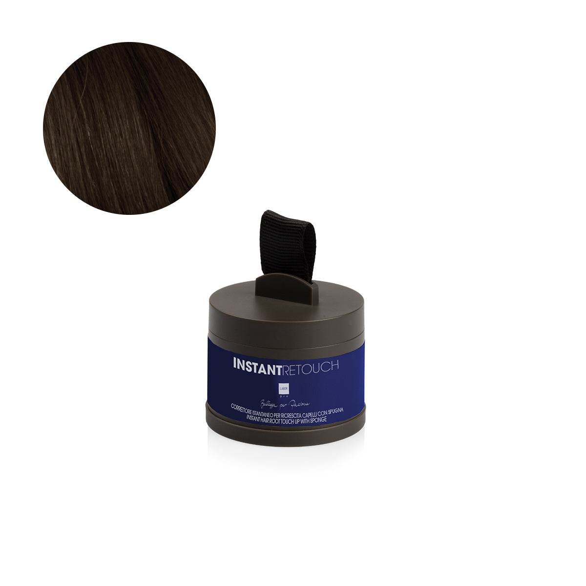 ritocco per ricrescita capelli in polvere castano