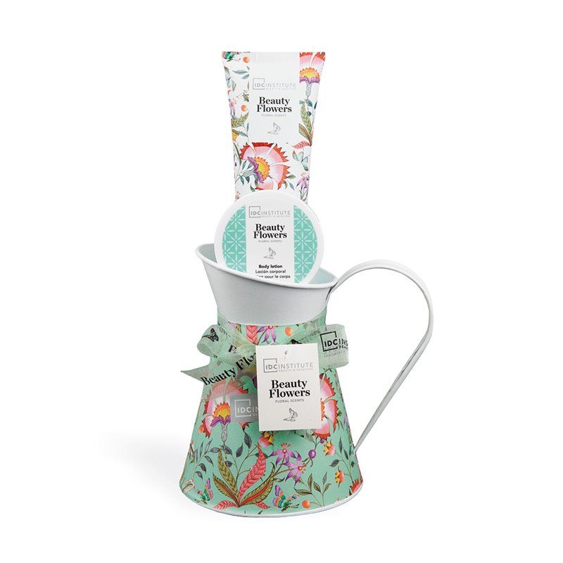 IDC Institute  Confezione Regalo Beauty Flowers Lattiera