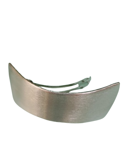 fermaglio capelli matallo satinato argento