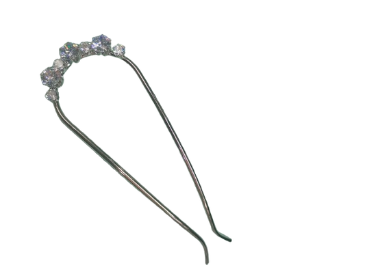 forcella gioiello in metallo per acconciature 