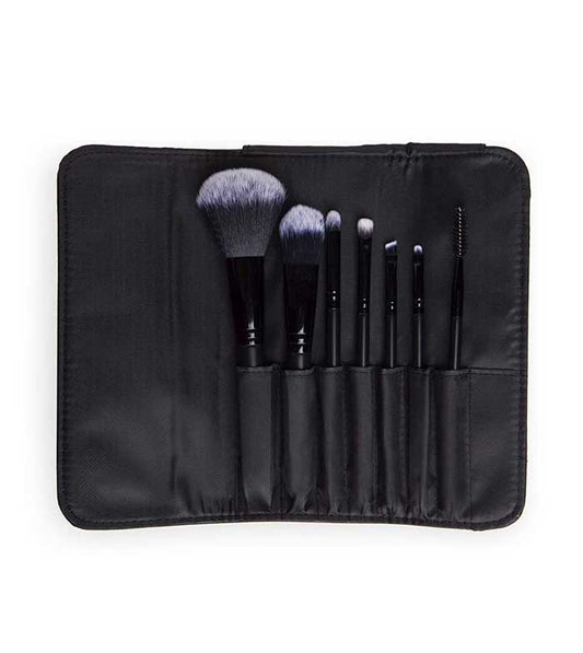 7 pennelli per il trucco professionali in pochette
