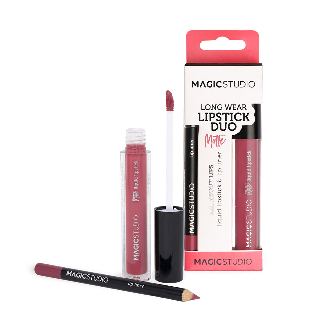 Magic studio confezione con rossetto e matita effetto matte 