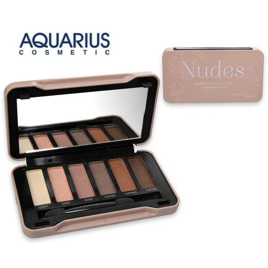 palette 6 ombretti nudes box metallo